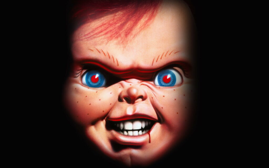 The Sinister Star: A Hollywood Icon in Chucky Doll's Skin Wallpaper