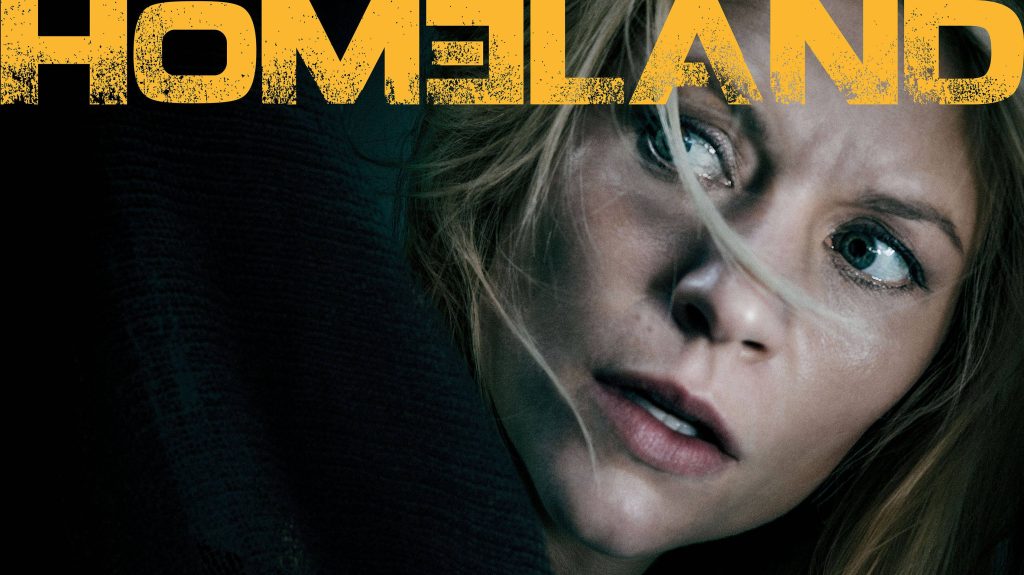 Claire Danes as Carrie Mathison intense gaze Homeland cinematic dark background wallpaper