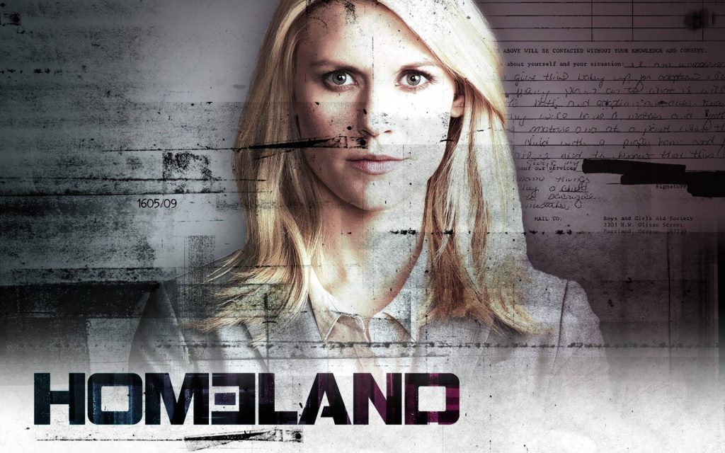 Claire Danes as Carrie Mathison Homeland wallpaper gritty grayscale spy thriller aesthetic background