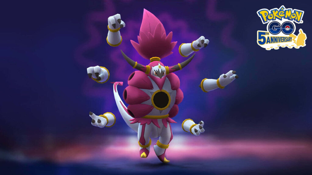 Cosmic Hoopa Unbound Wallpaper - Pokémon GO 5th Anniversary