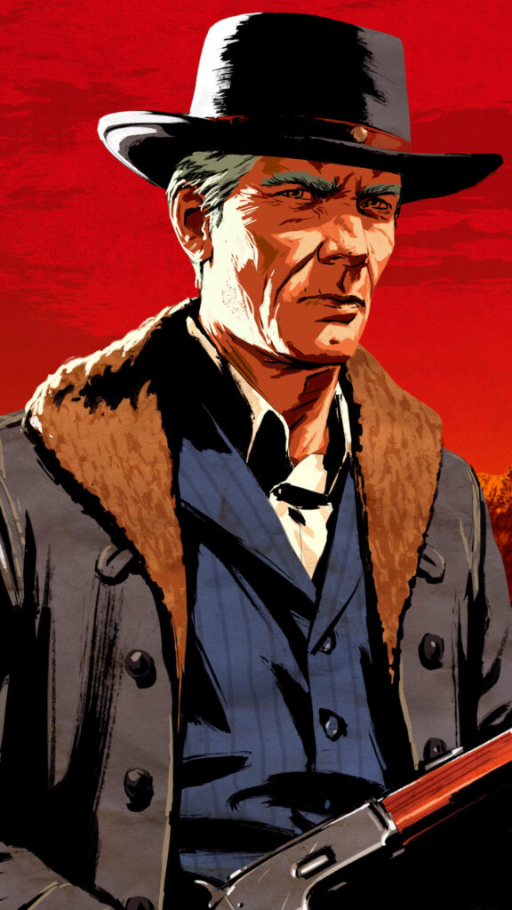 Hosea Matthews Red Dead Redemption 2 Wallpaper for iPhone Background