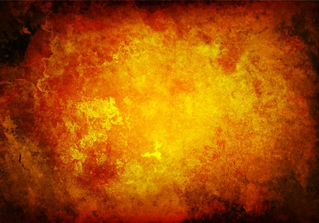 Dynamic Flame Gradient Wallpaper with Intense Warm Colors and Grunge Texture