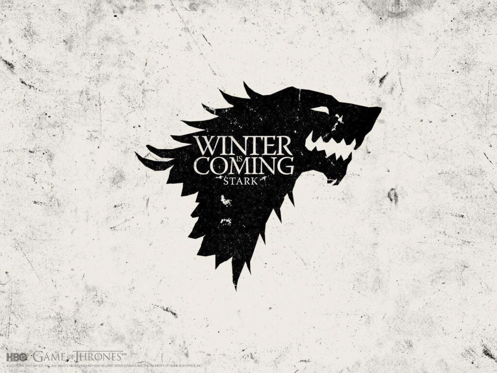 House Stark Direwolf Wallpaper: Winter is Coming Background
