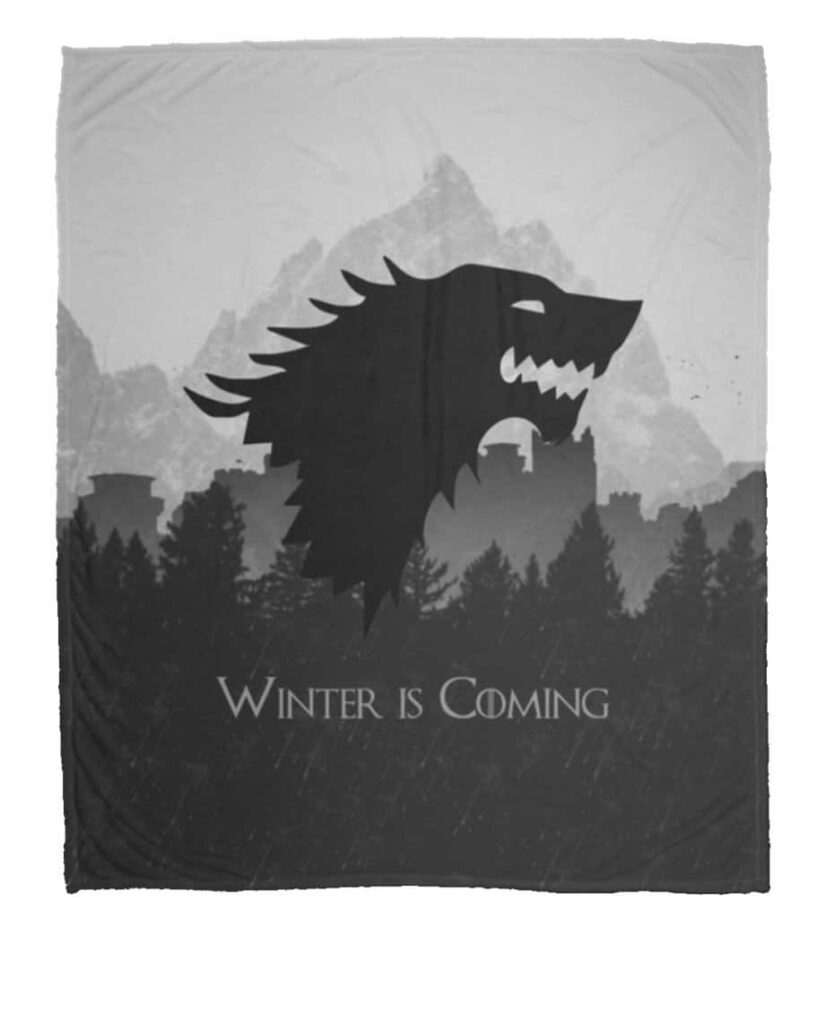 House Stark Wallpaper: Iconic Direwolf & Winter Is Coming Background