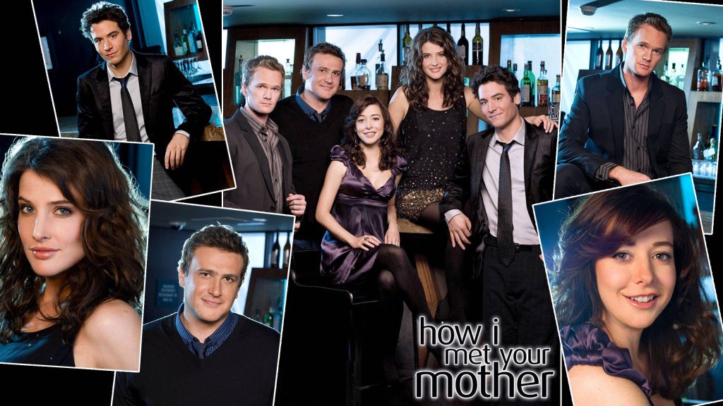 How I Met Your Mother wallpaper with Josh Radnor Neil Patrick Harris and cast in bar setting