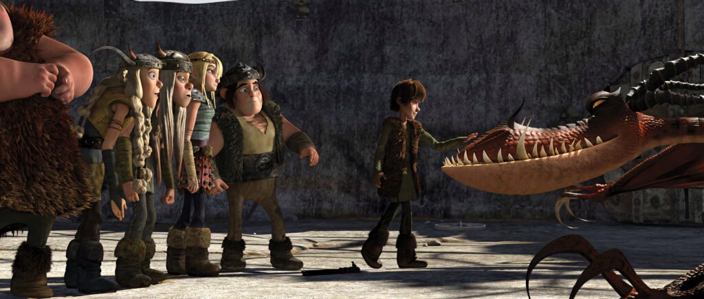 How To Train Your Dragon Wallpaper: Hiccup and a Dragon Scene