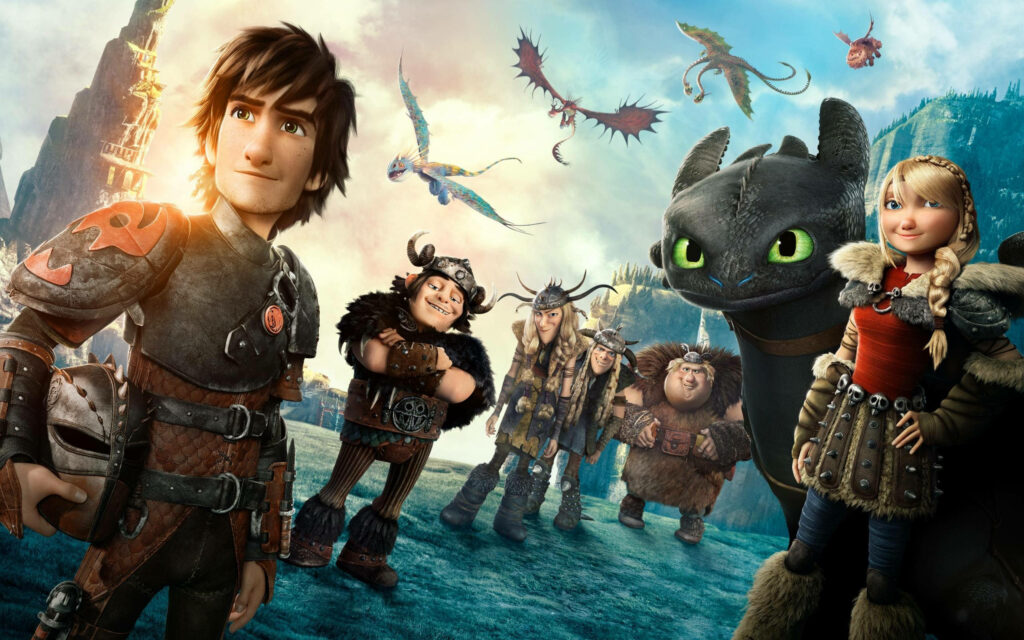 How To Train Your Dragon Wallpaper: Hiccup, Toothless & Friends