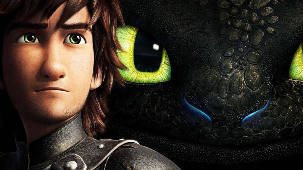 Hiccup and Toothless Wallpaper - Strong Bond from How to Train Your Dragon 2