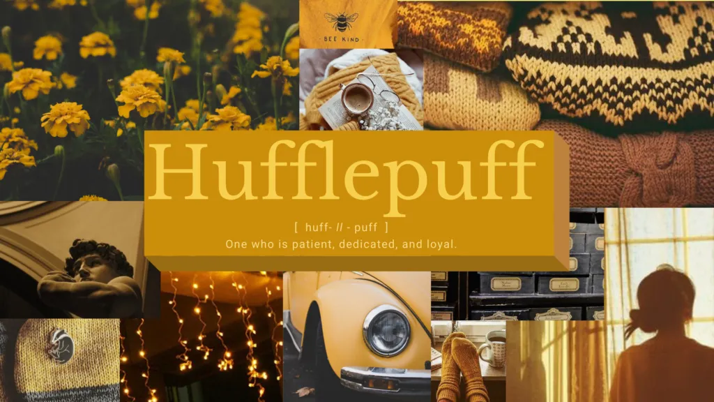 Enchanting Hufflepuff Haven: Harry Potter Aesthetic HD Wallpaper Celebrating the Lush Florido Charm