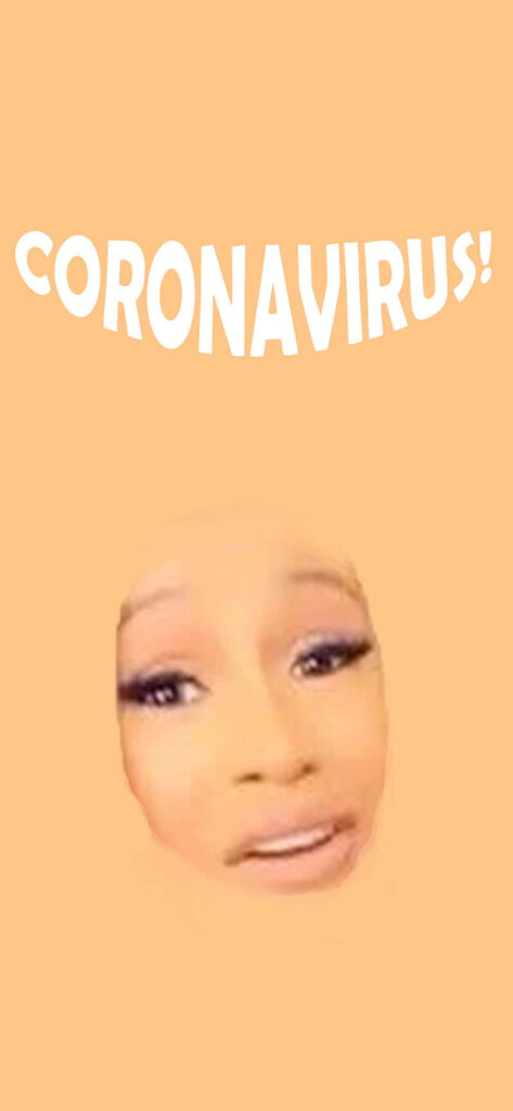 Humorous Cardi B Wallpaper: Bold Coronavirus Meme Reaction!