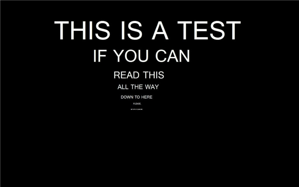 Playful Vision Test Wallpaper with Bold Eye Chart Design
