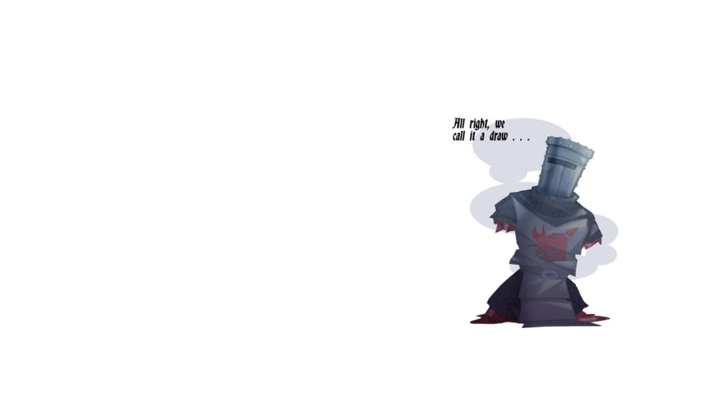 Hilarious Knight Wallpaper: Minimalist Design for Your Desktop