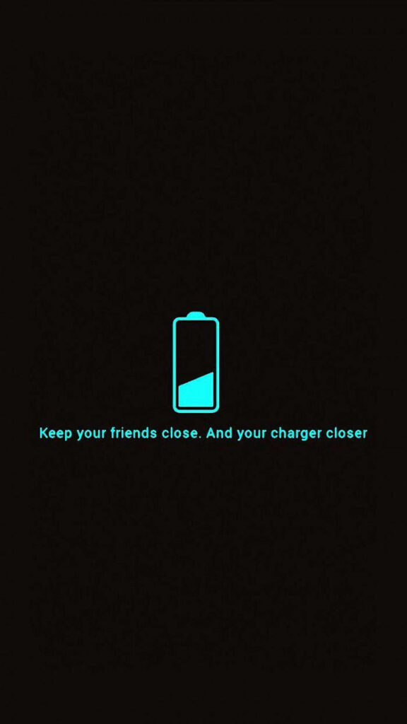 Funny Charger Reminder Wallpaper: Keep Your Friends & Charger Close
