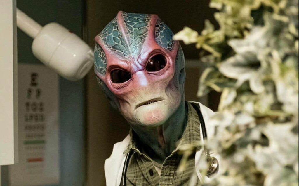Humorous Alien Wallpaper: Resident Alien Doctor Background