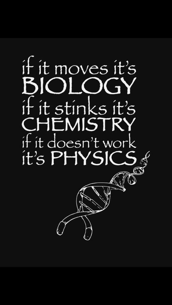 Playful Science Wallpaper: Funny Biology, Chemistry & Physics Design
