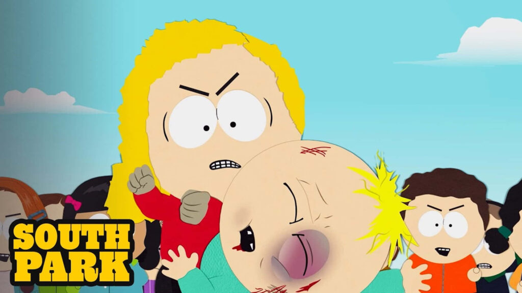 South Park Iconic Scene: Humorous Wallpaper of Satirical Art Style