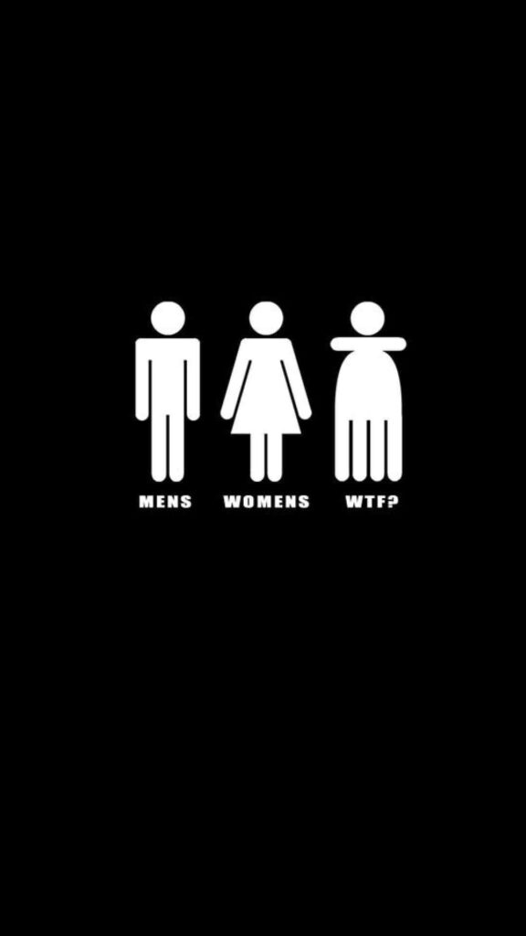 Funny Stick Figures Wallpaper: MENS, WOMENS & WTF? Design