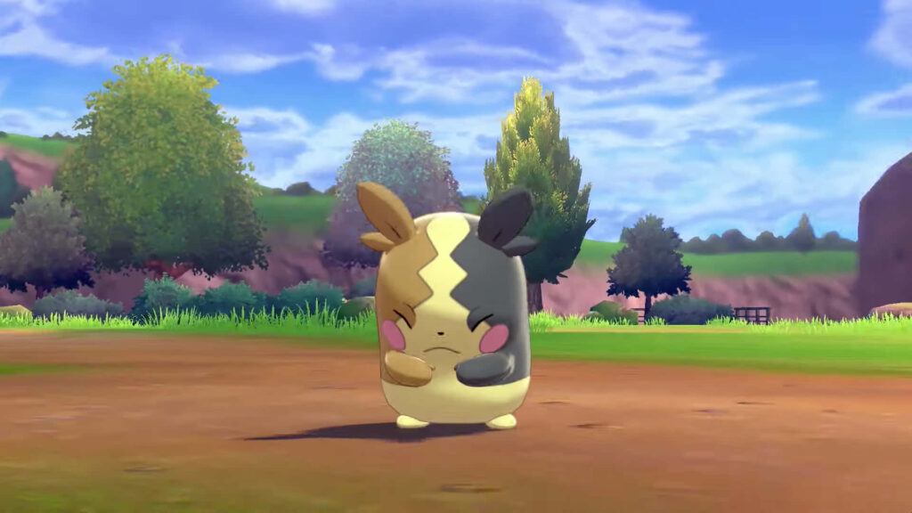 Vibrant Morpeko Wallpaper: Hangry Mode in Lush Nature Scene