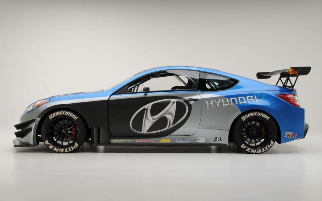Sleek Hyundai Racecar Wallpaper: Sporty Design & Performance Background