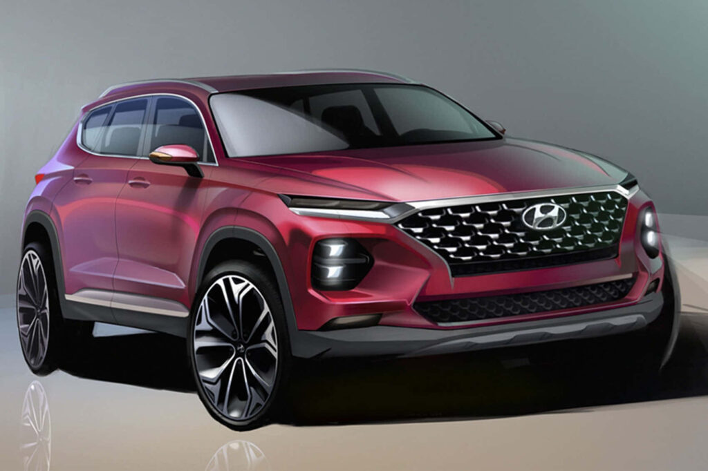 Hyundai Santa Fe Wallpaper: Bold Design & Striking Red Elegance