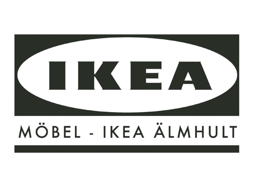 Black and White IKEA Logo Wallpaper: Modern Aesthetic Background