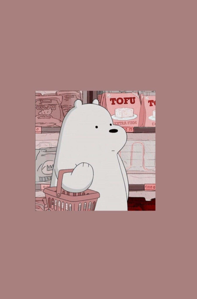 Chillin' with Ice Bear: Grocery Shopping Adventure! Wallpaper