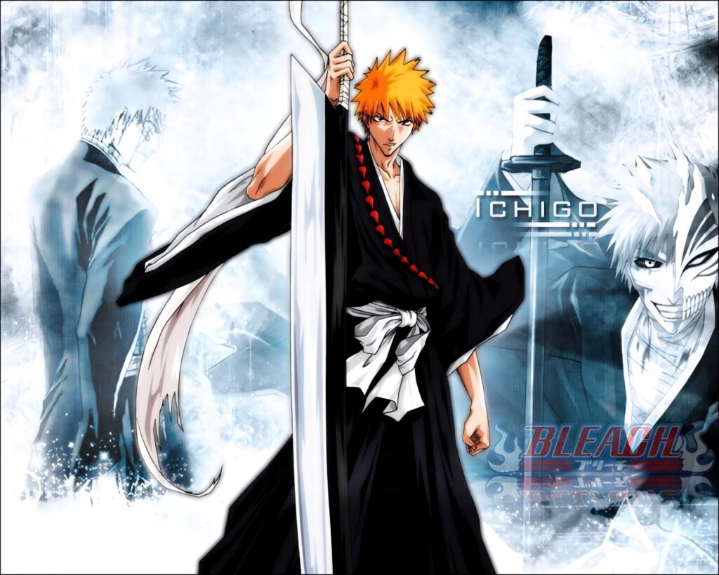 Ichigo Kurosaki Wallpaper: Soul Reaper in Action with Epic Sword
