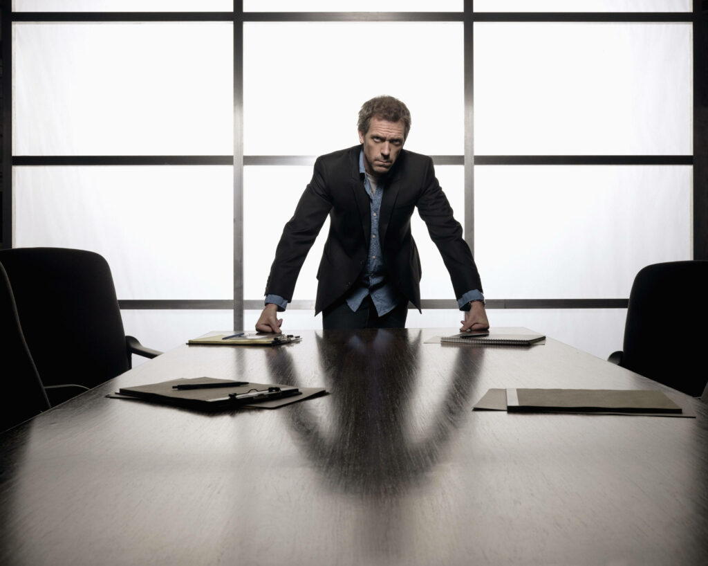 Dr. Gregory House Conference Room Wallpaper - Iconic House MD Design