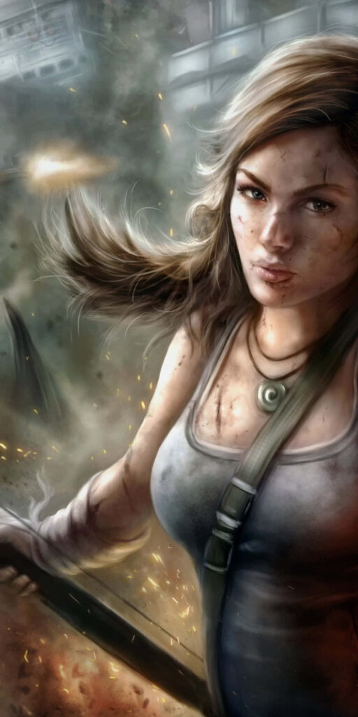 Lara Croft's Gritty Journey: A Captivating Rise Of The Tomb Raider Wallpaper for Android
