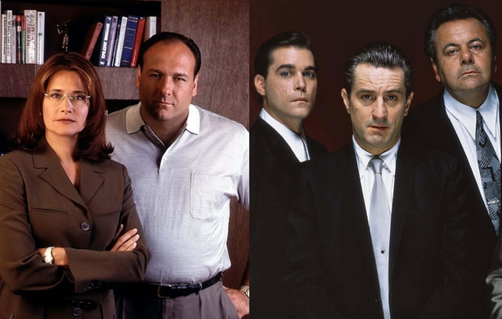 Sopranos Iconic Characters Wallpaper: Intense Drama & Intrigue Background