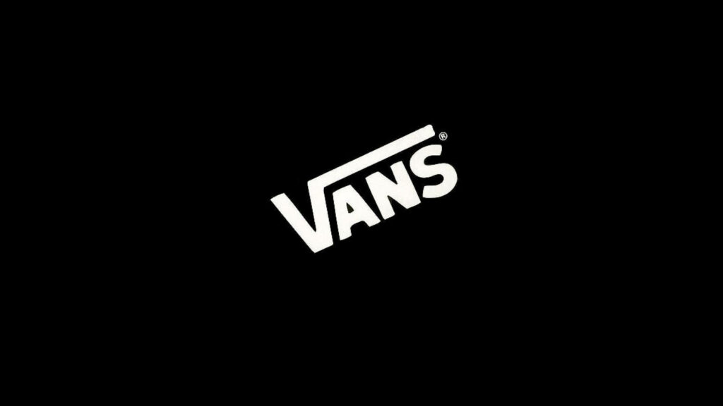 Iconic Black and White Vans Logo Wallpaper
