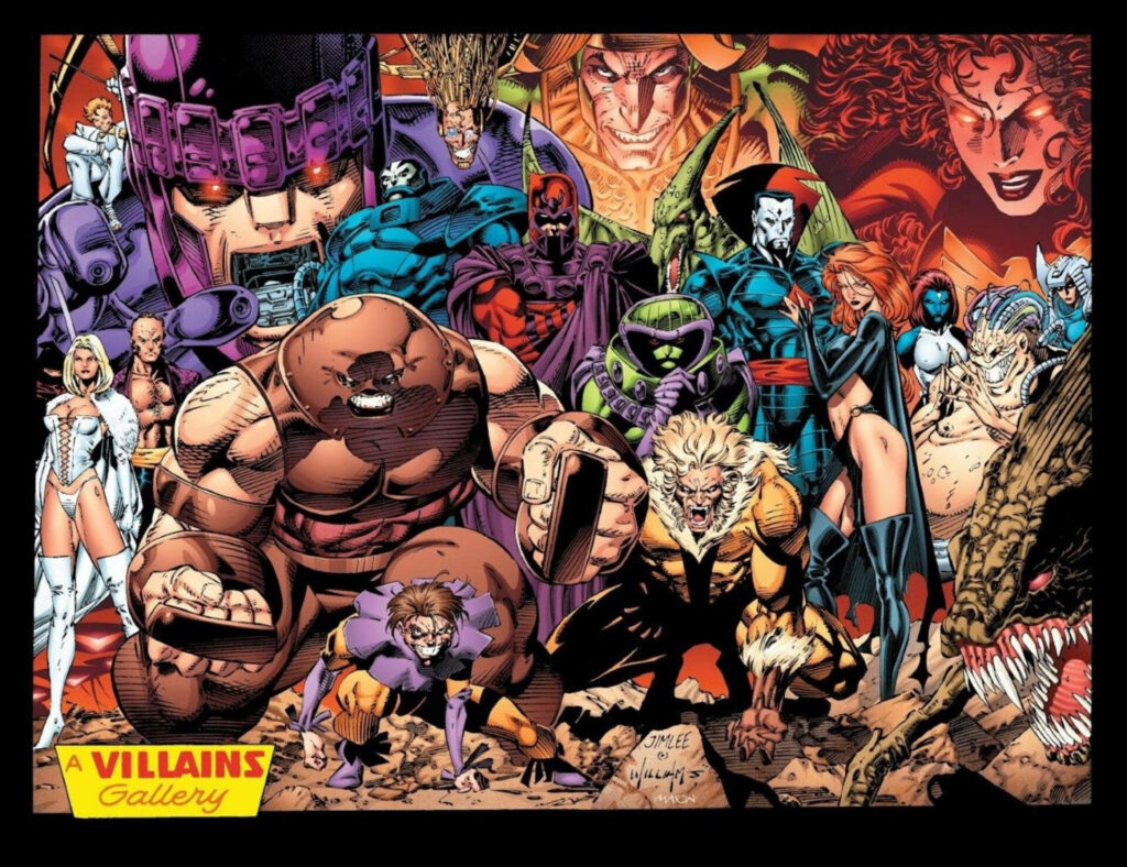X-Men Villains Wallpaper: Iconic Comic Book Art Background