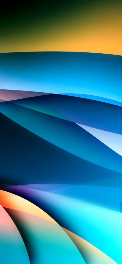 Illustrative Geometric Masterpiece: Vibrant Overlapping Patterns for Eye-Catching iOS 16 Background Wallpaper