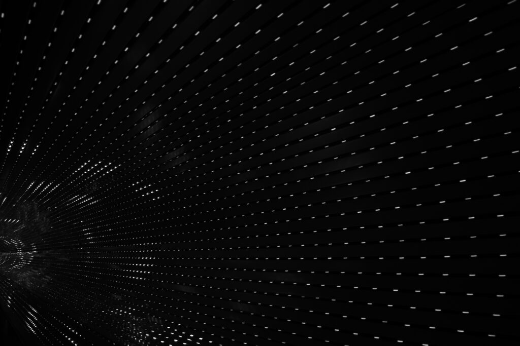 Dynamic Illuminated Points Wallpaper - Captivating Depth & Motion