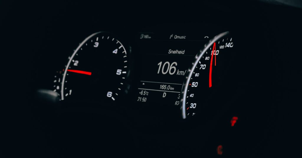 Illuminated Speedometer Wallpaper: Speed, Movement & Precision