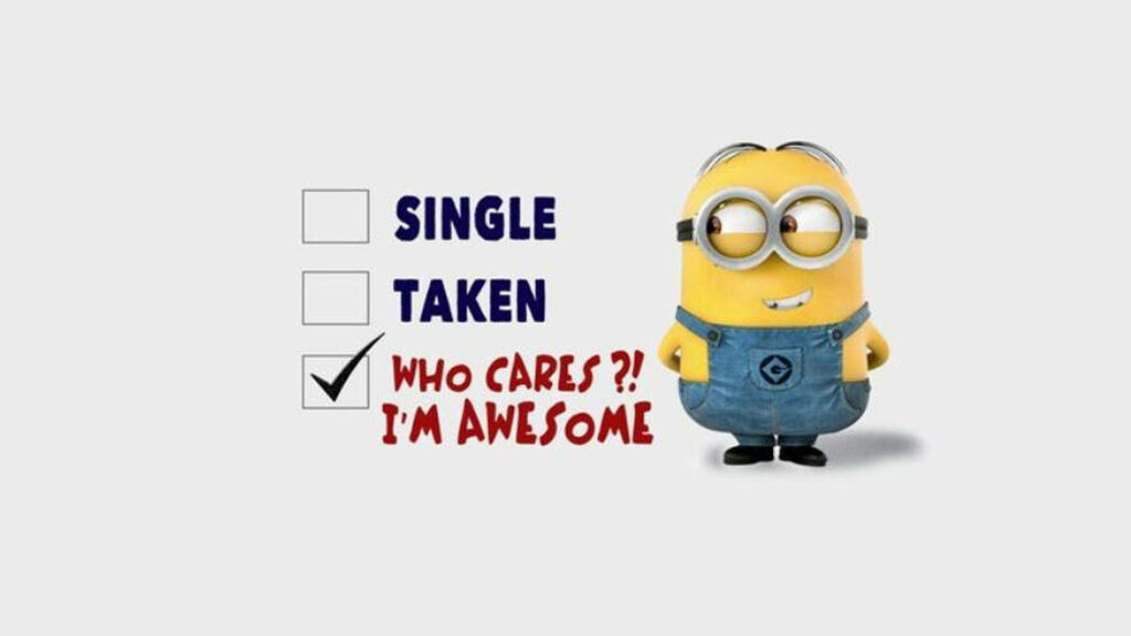 Sassy Minion Rules: Celebrating Being Single, Taken, or Absolutely Awesome! Wallpaper
