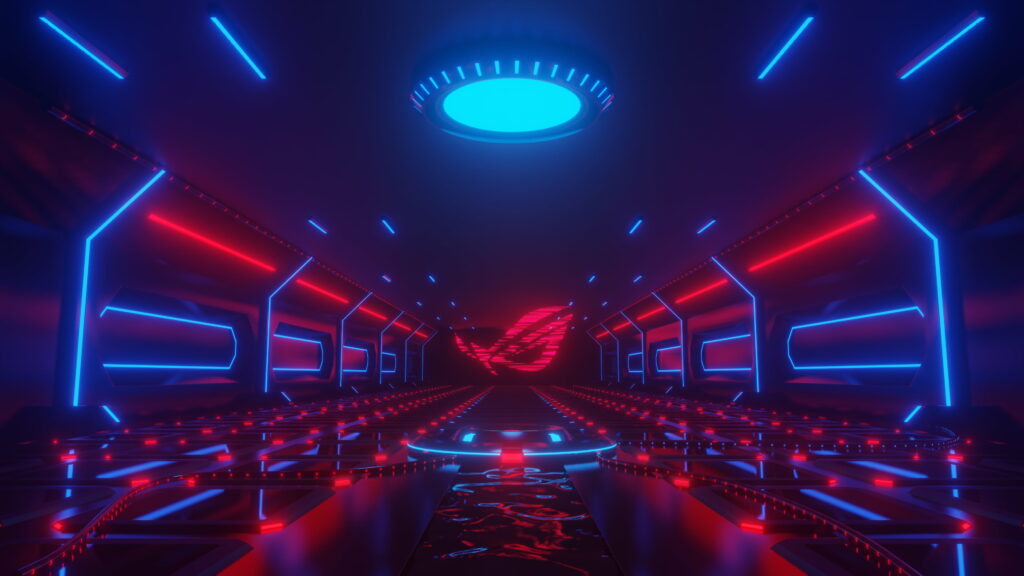 Gaming Visions Unleashed: Immersive 3D Tech Wallpaper feat. Asus ROG and the Republic of Gamers