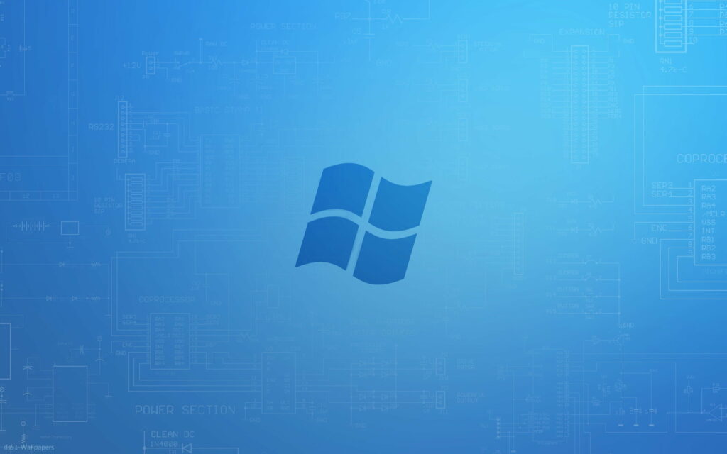Blue Paradise: A Captivating HD Wallpaper of Microsoft Windows 8 Operating System Background
