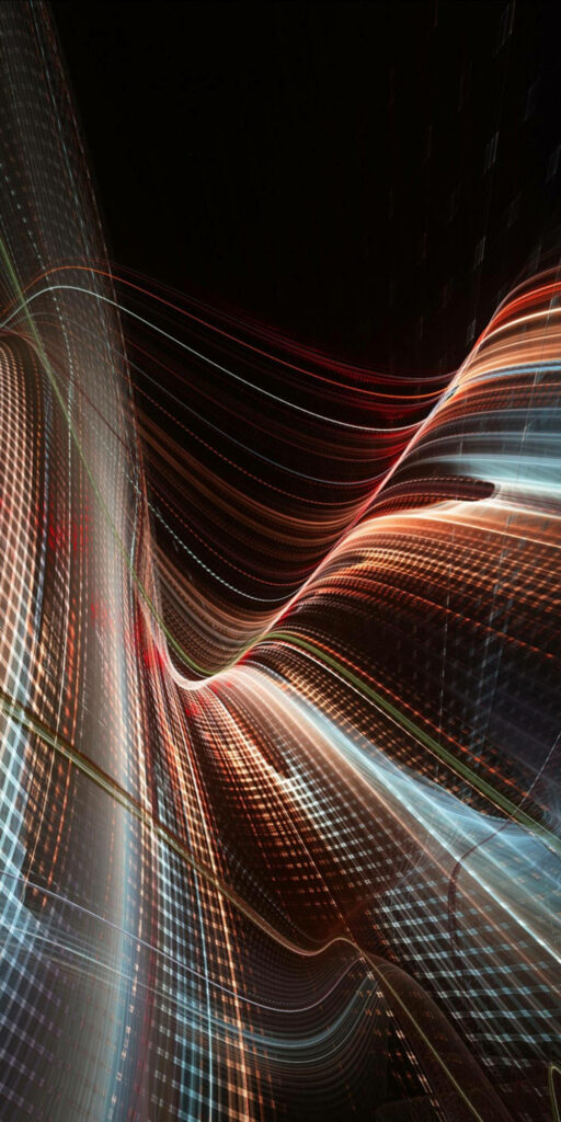 Immersive Dark Waves: A Striking 3D Illustration for Asus Rog Phone Screens Wallpaper