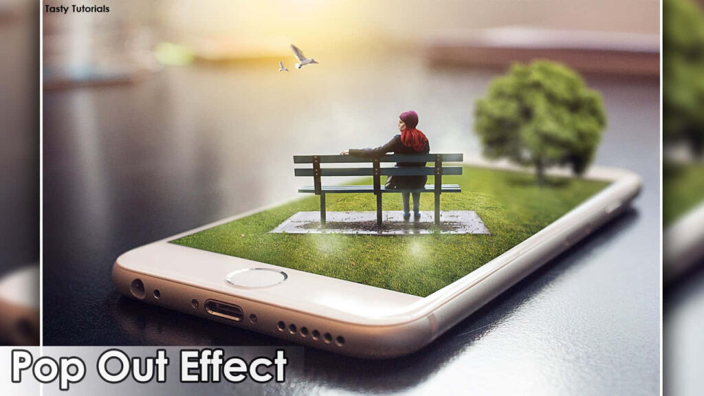 3D Pop Out Effect Wallpaper: Immersive Smartphone Park Scene