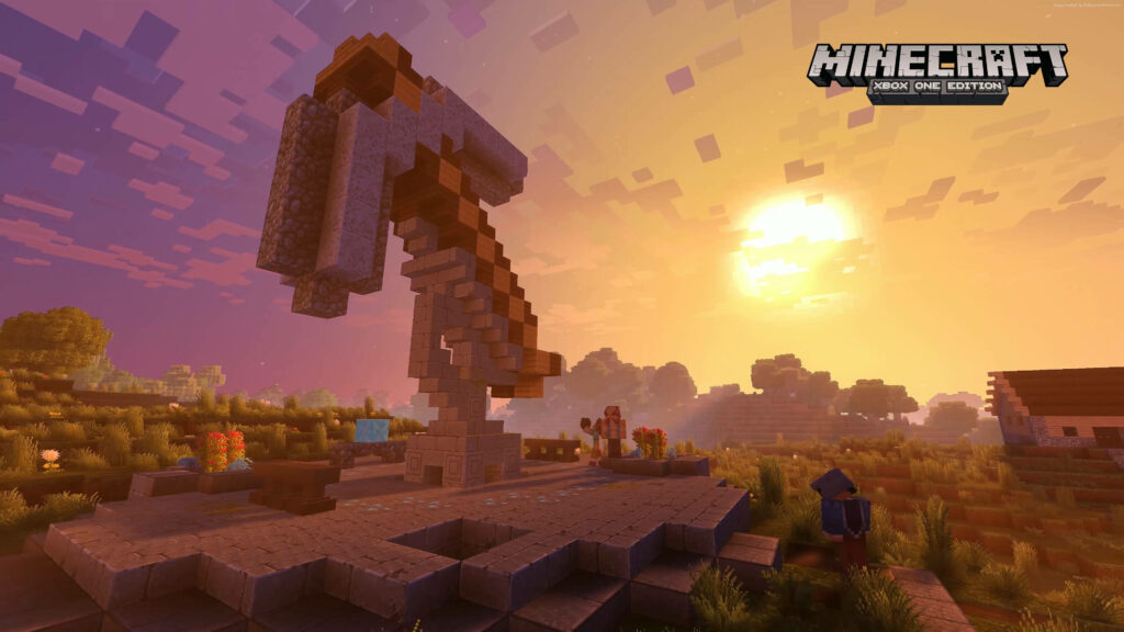 Immersive 4k Minecraft Gaming Experience: Unveiling Xbox One Edition's Vibrant Game Cover Wallpaper