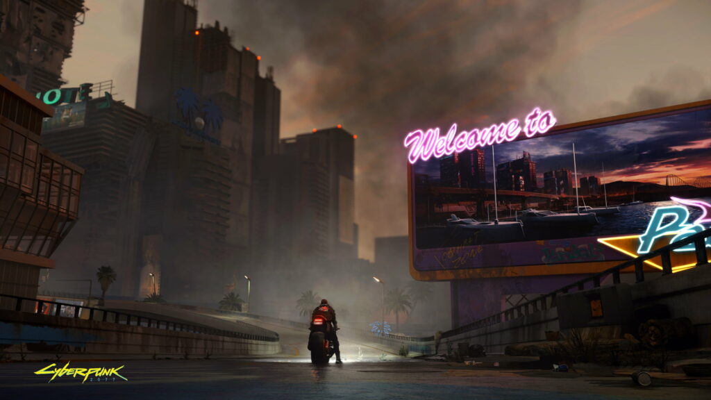 Immerse Yourself in the Futuristic Realm of Cyberpunk 2077: A Stunning 4K Wallpaper for Your Background!