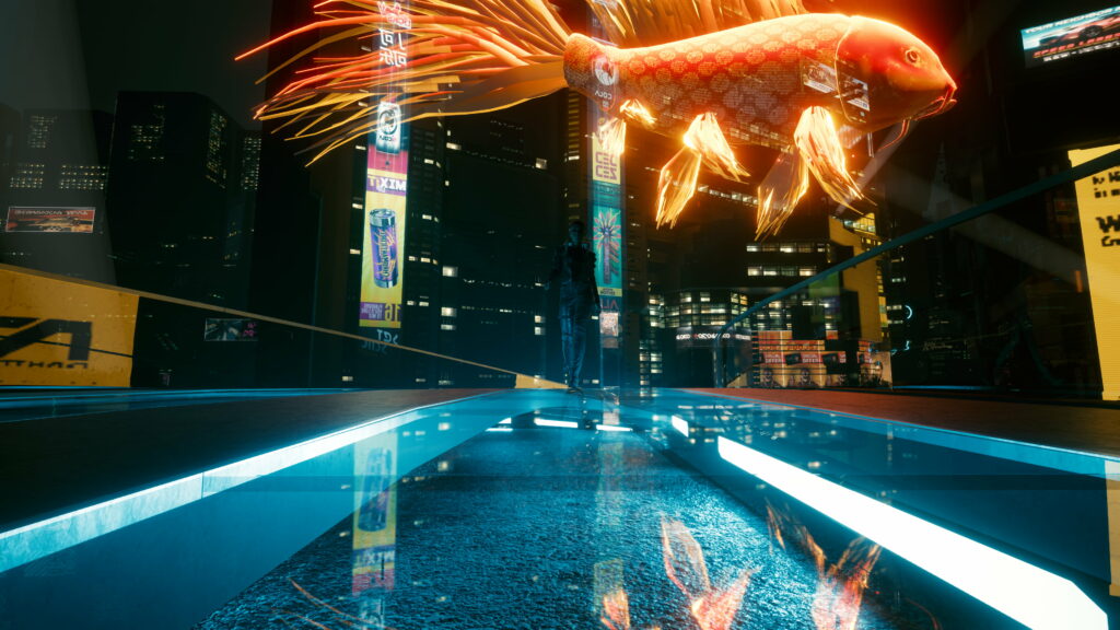 Neon-lit Futuristic Metropolis: A Stunning Visual Spectacle in Cyberpunk 2077 Wallpaper