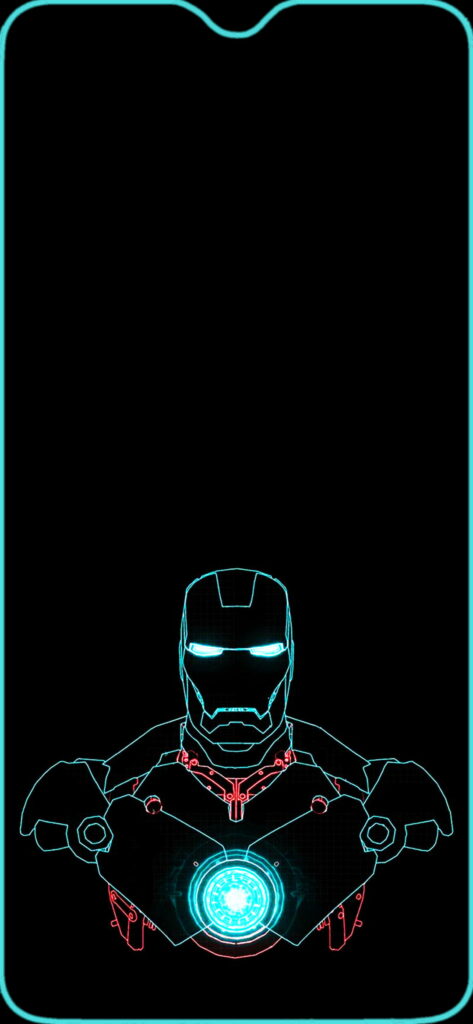 Seamlessly Immersive: Captivating HD Phone Wallpaper with Teardrop Notch
