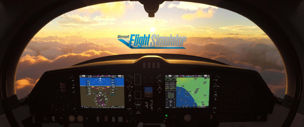 A Spectacular Vista in Microsoft Flight Simulator: Immersive Background Wallpaper