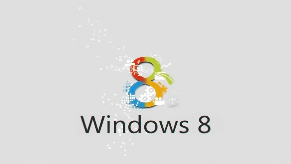 Tech Enthusiast's Delight: Captivating Windows 8 HD Wallpapers on a Crisp White Background