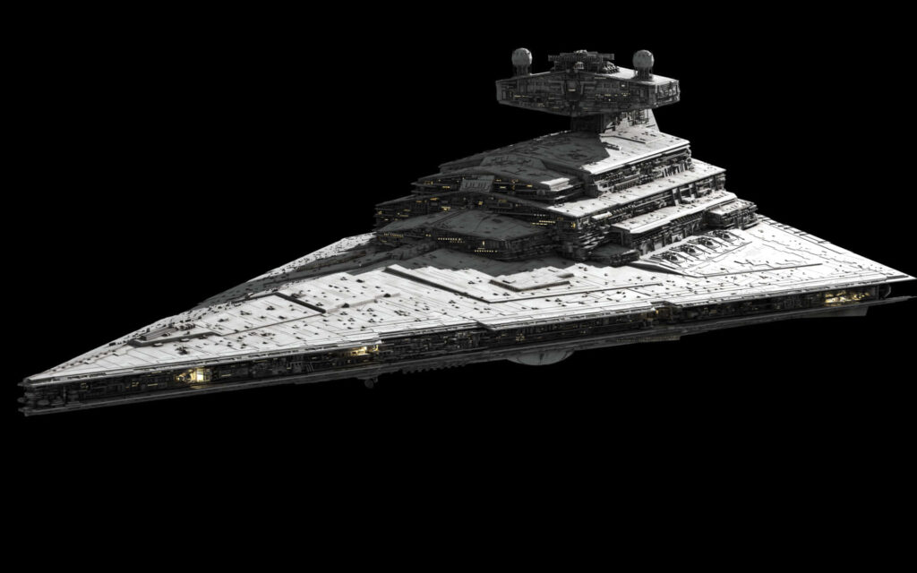 Imperial Class Star Destroyer Wallpaper: Iconic Dark Design