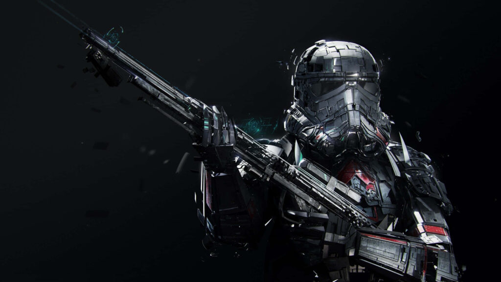Imperial Shadow Stormtrooper Wallpaper: Futuristic Armor Design