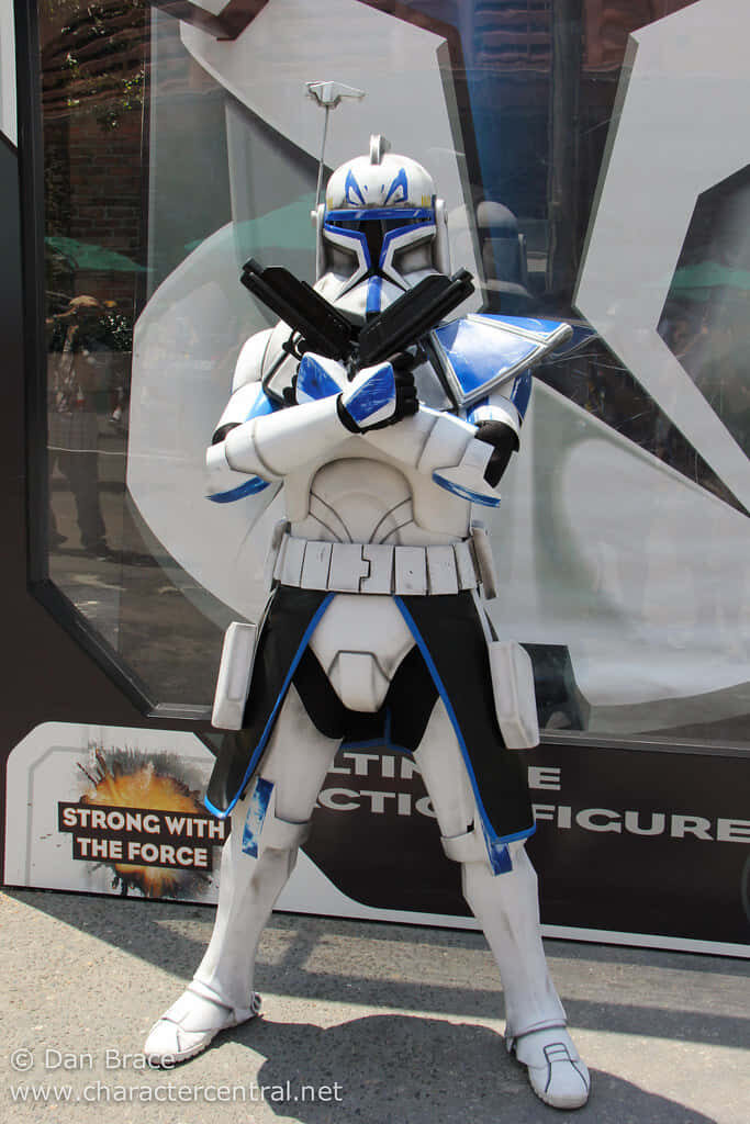 Stunning Captain Rex Cosplay Wallpaper - Iconic Star Wars Clone Trooper