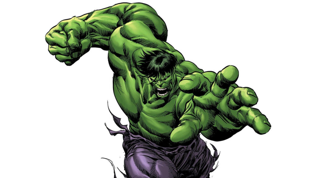 Incredible Hulk Wallpaper: Dynamic Pose Showcasing Rage & Power